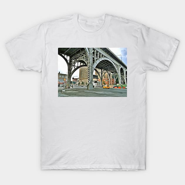 Harlem Bridge New York City T-Shirt by jshep